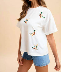 Anniewear - Embroidered Duck Tee