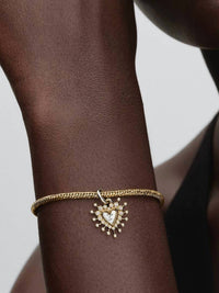 Pandora - Radiant Heart Double Dangle Charm