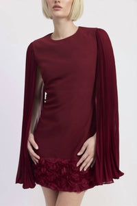 En Saison - Annalis Sleeve Cape Sheath Dress