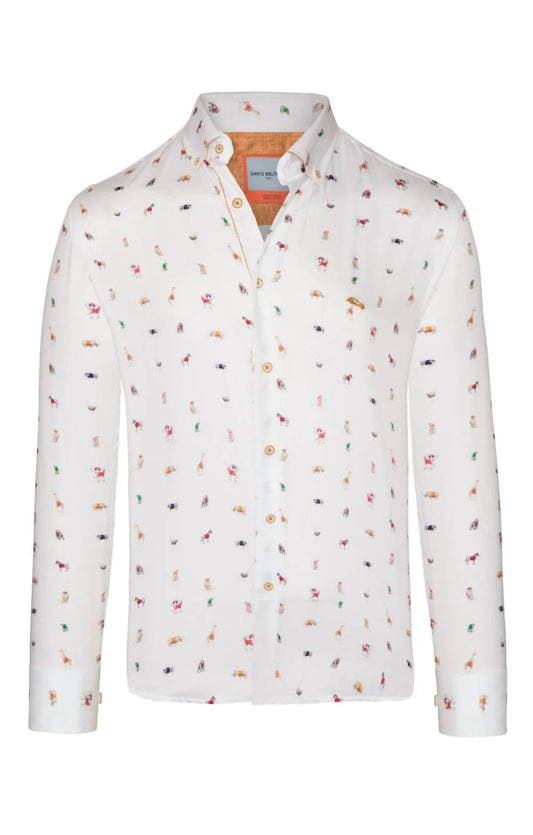 Dario Beltran - Men's Long Sleeve Motif Shirt