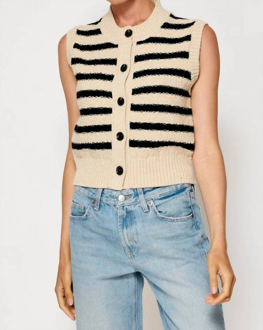 Line And Dot - Miri Striped Sweater Vest