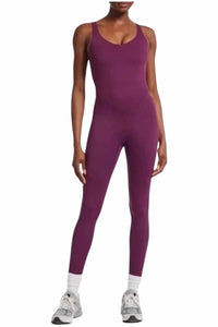 Bandier - V-neck Tempo Full Length Catsuit