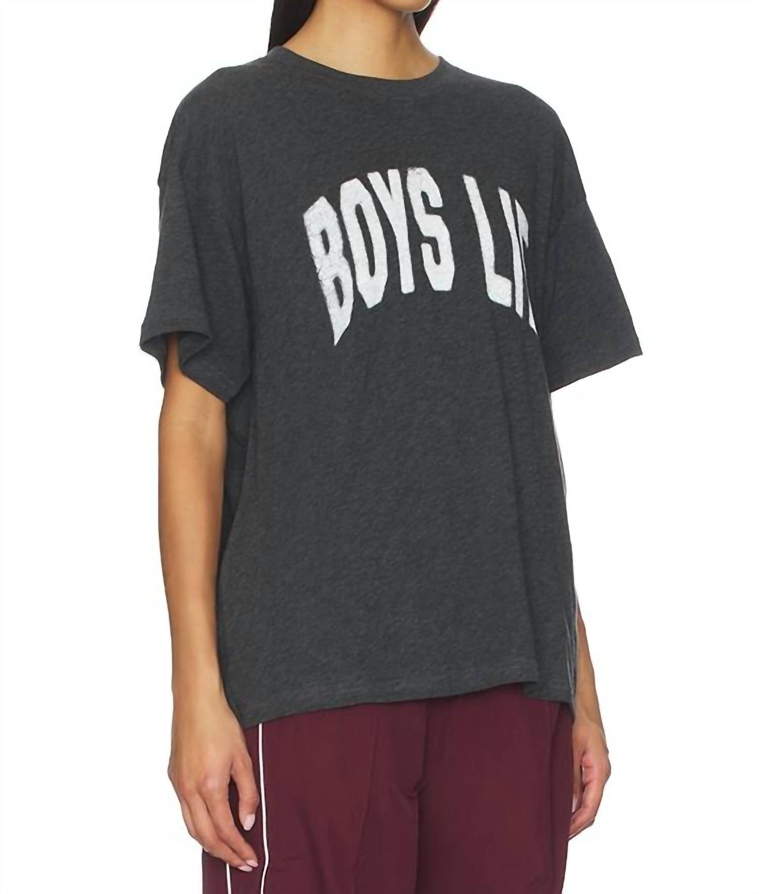 Boys Lie - Majoring In Moving On Slub Boyfriend Tee