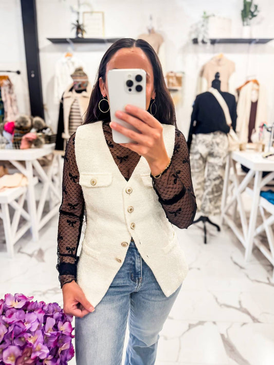 Zoe And Claire - Women's The French 75 Tweed Vest