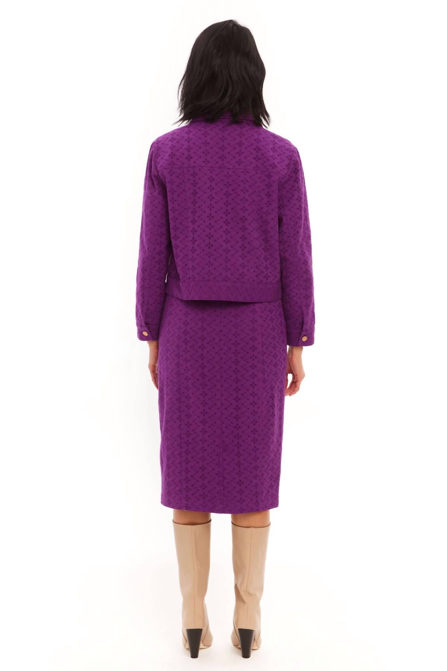 Allison New York - Liv Eyelet Twill Jacket
