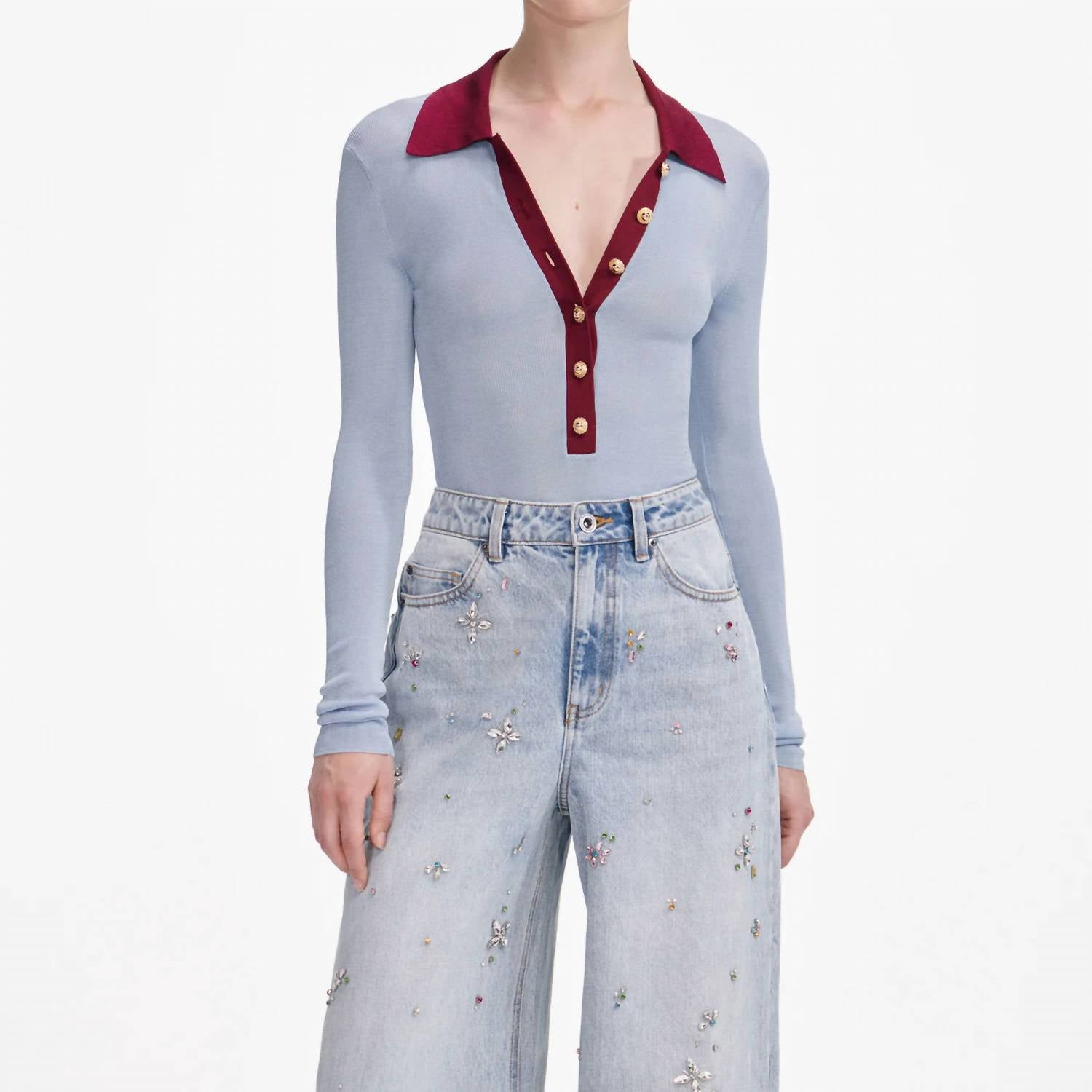 Self-Portrait - Knit Bodysuit