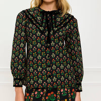Pink City Prints - Cleo Long Puffed Sleeve Blouse