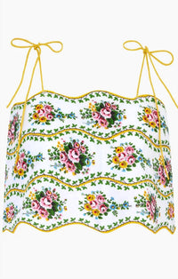 Pink City Prints - Sicily Crop Top