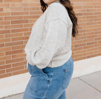 Hayden LA Olga Crew Sweater in beige - women's sweater - view 6