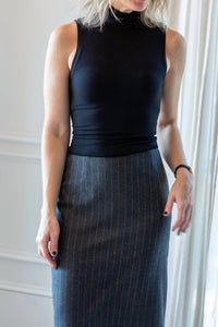 Eterne - Harlow Mock Neck Sleeveless Top