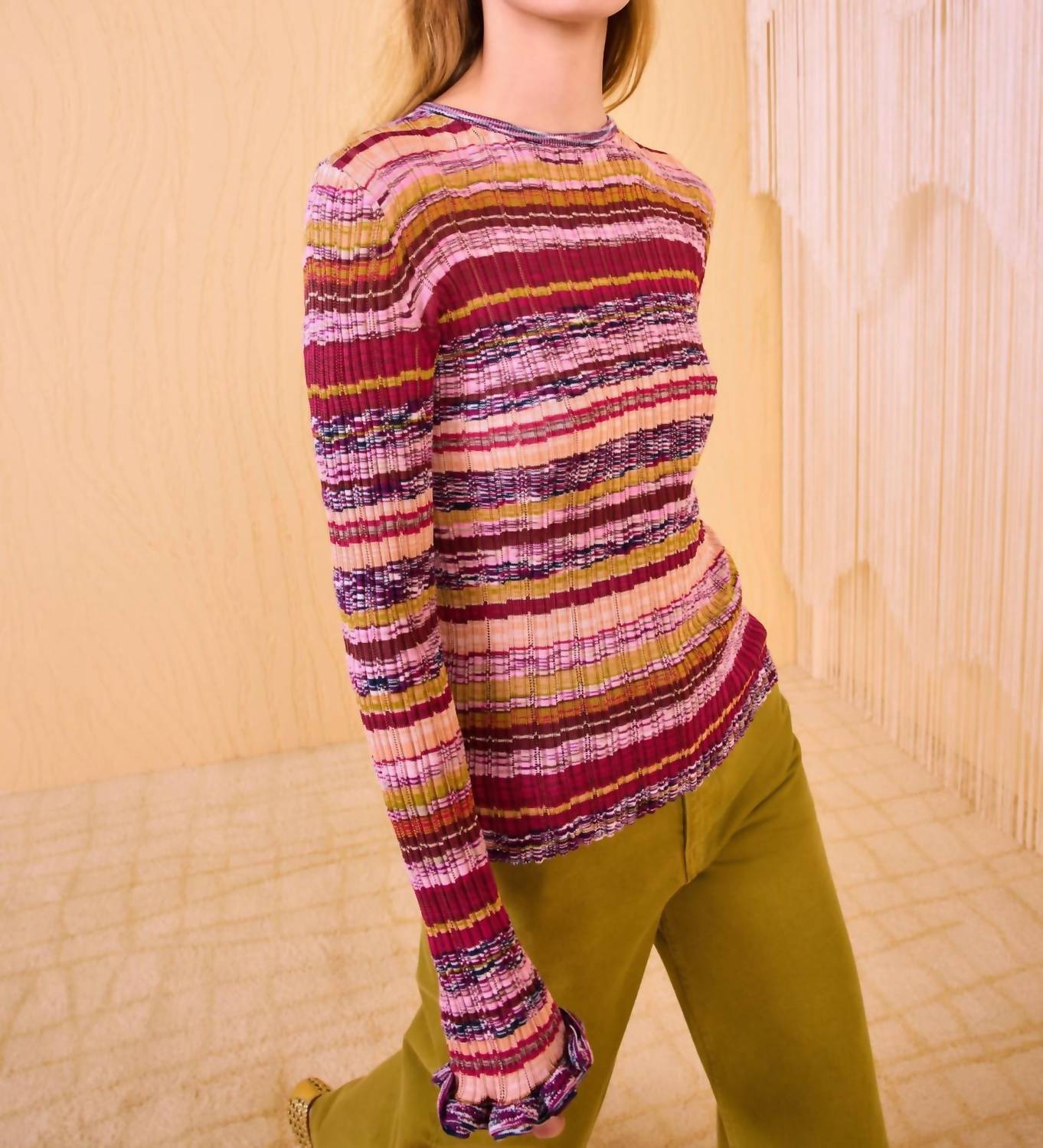 Ulla Johnson - Maci Long Sleeve Knit Pullover Sweater