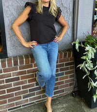 Thml - Ruffle Sleeve French Terry Top