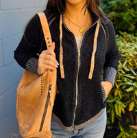 Zaket & Plover - Two Toned Zip Sweater