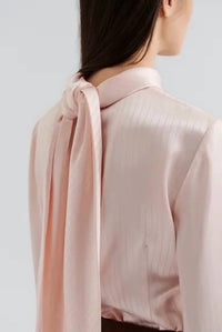 Malina - Celene Tie Detailed Satin Blouse