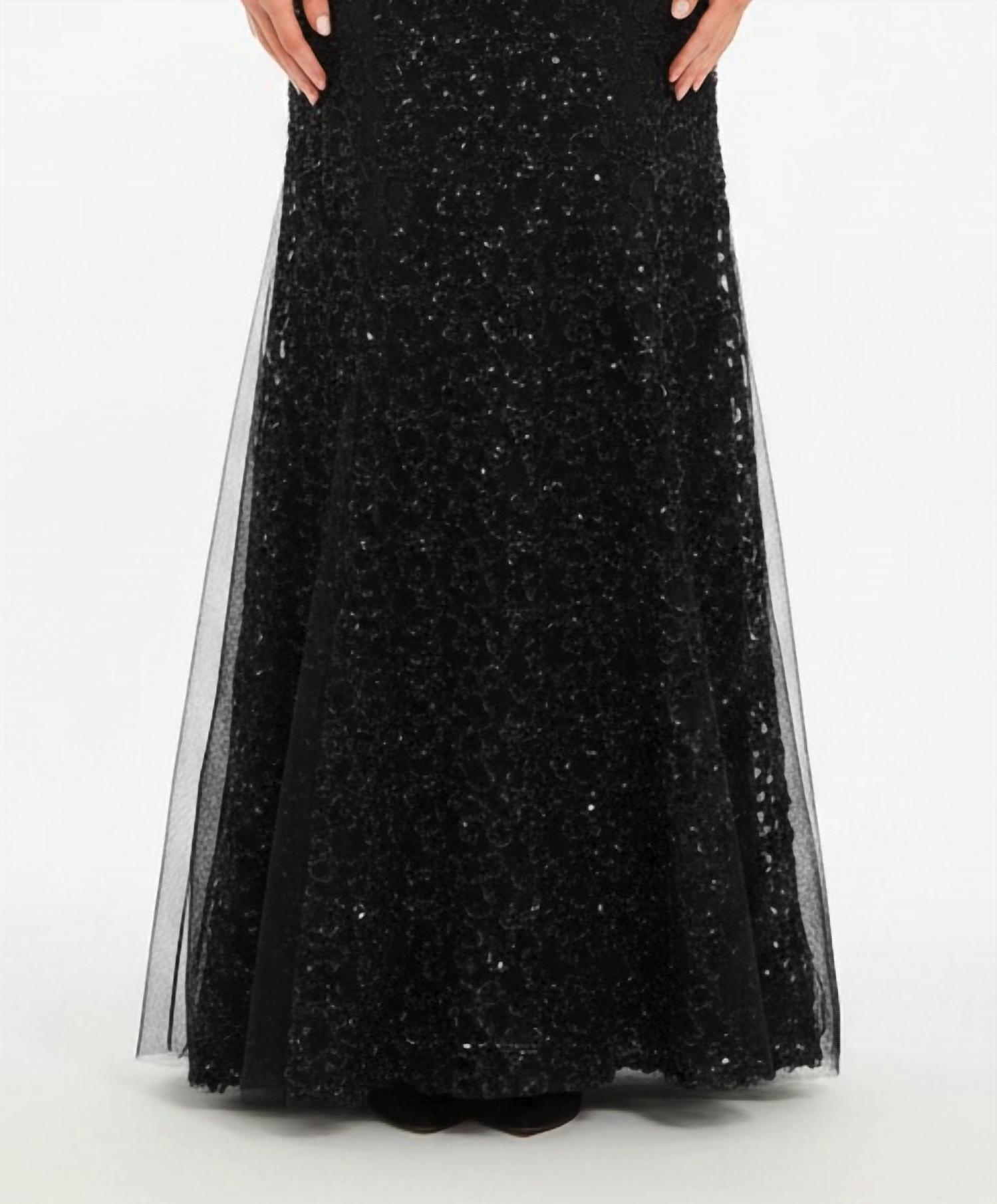 Ysa Makino - Sequined Lace Maxi Dress