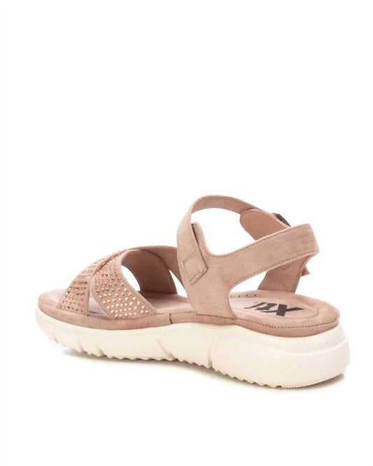 Xti - WOMEN'S FLAT SUEDE SANDALS