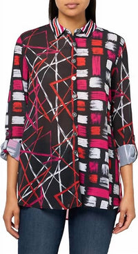 Multiples - Print Polyester Blouse