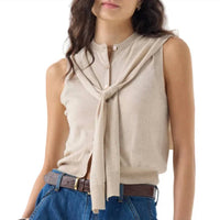 Autumn Cashmere - Sleeveless Cardigan Vest