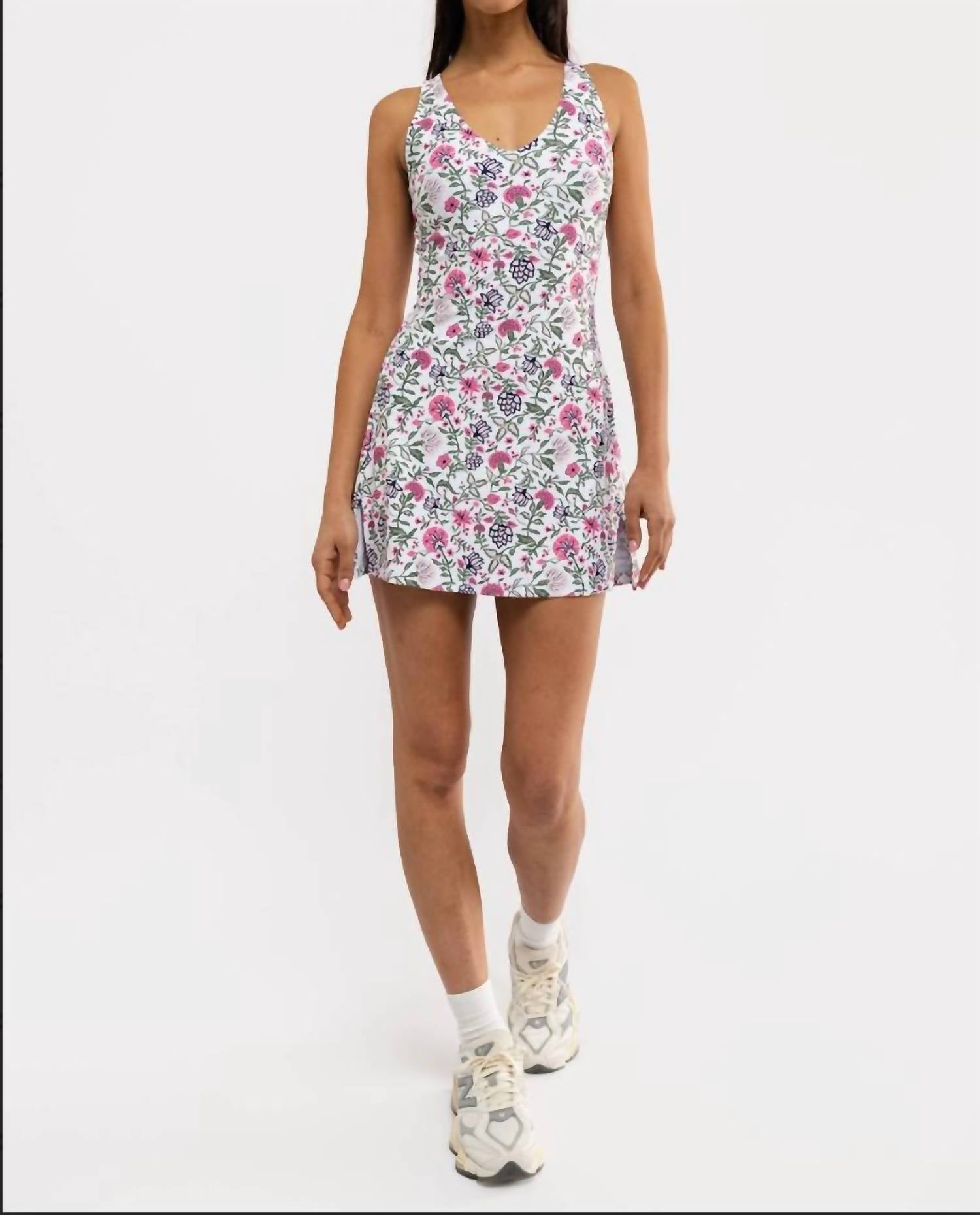 SMITH & QUINN Campbell Mini Dress in perennial play pink - women's dress - alternate view