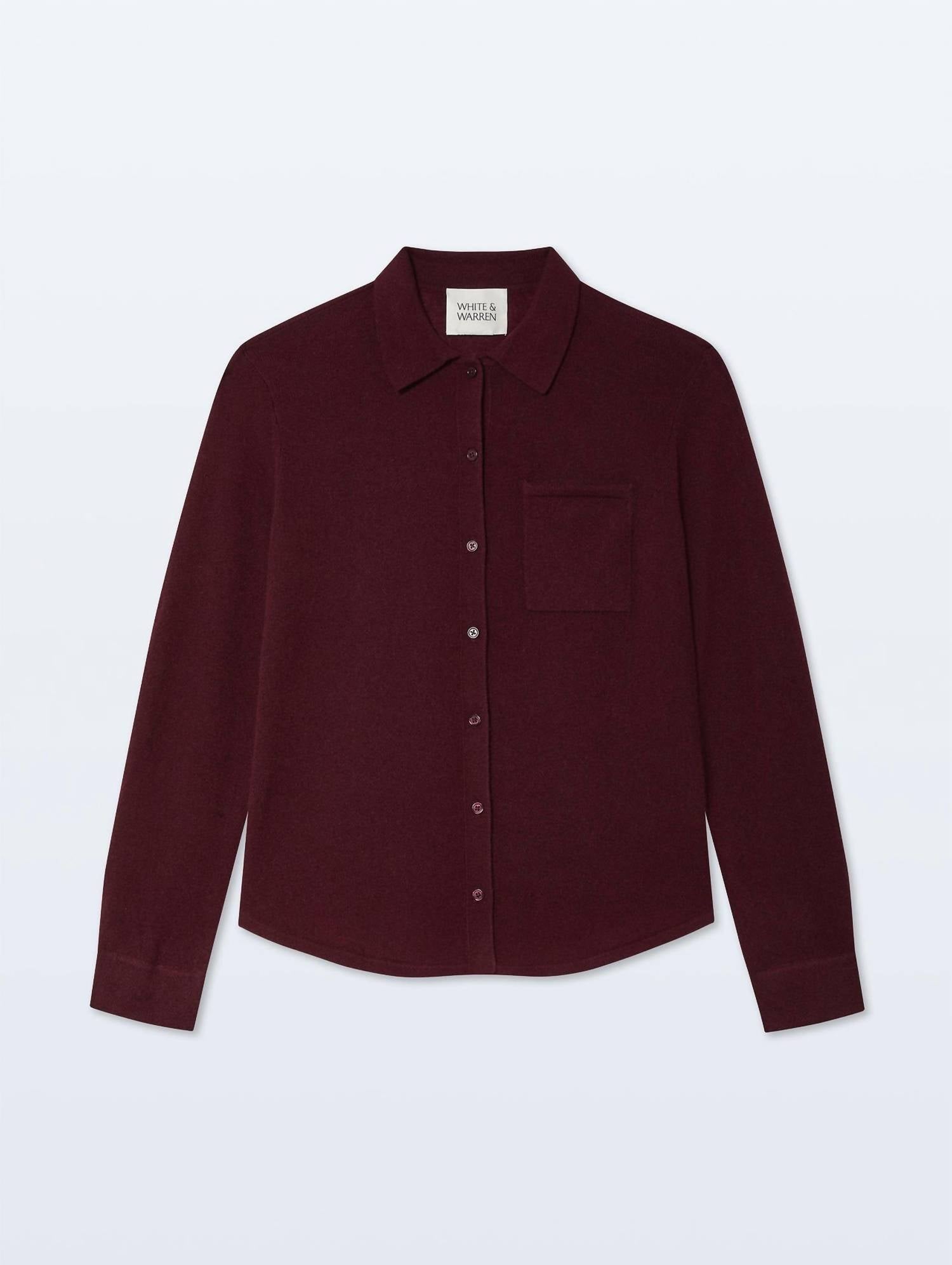 White + Warren - Women's Cashmere Button Down Shirt