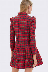 Sail To Sable - Long Sleeve Tunic Flare Dress