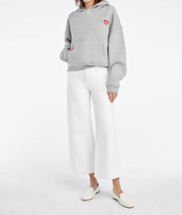 Favorite Daughter - Heart Embroidered Sweatshirt
