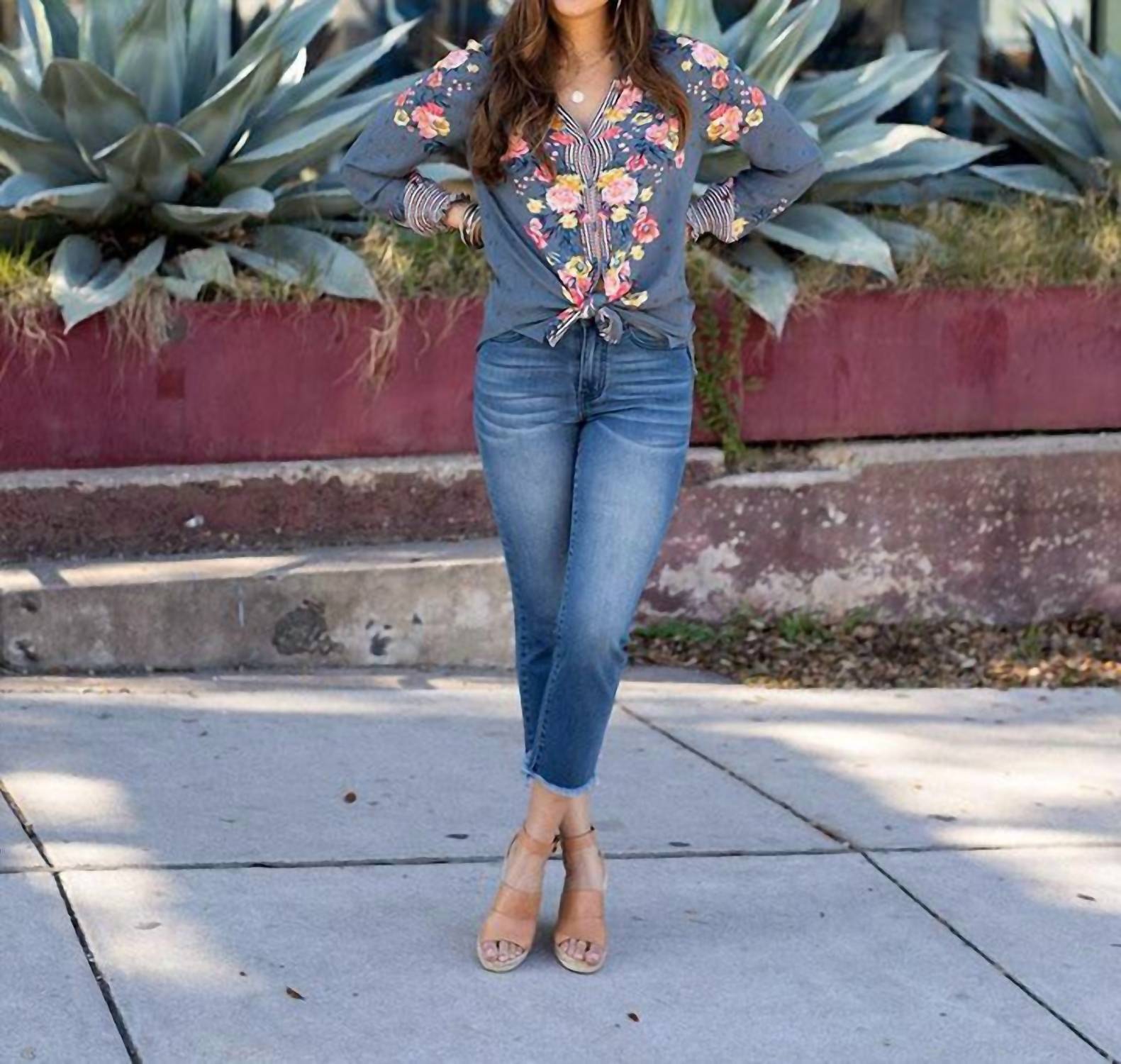 Grace And Lace - Crop Flare Jeggings