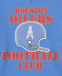 Starter - Men's Houston Oilers Crew Neck Sweatshirt With Zip Pockets