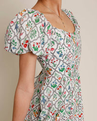 Moon River - Wildflower Basque Waist Dress