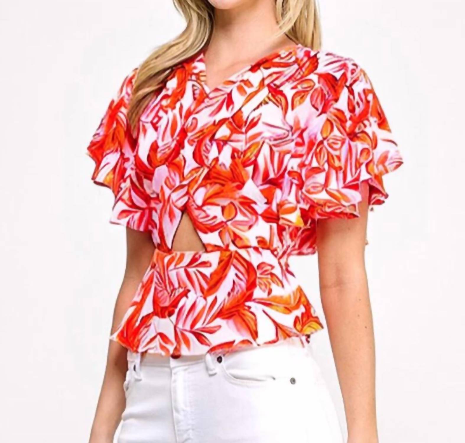 Milk & Honey - Ayanna Flutter Sleeves Top