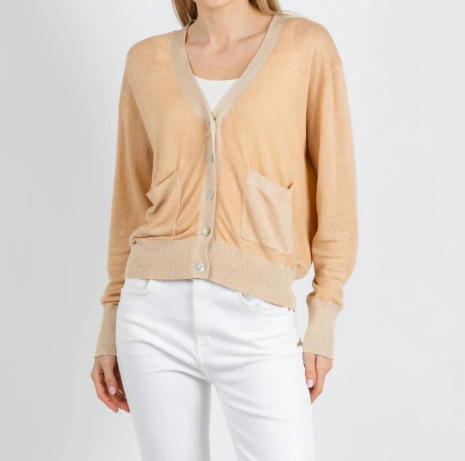 In Bed With You - Stampato V Pocket Cardigan