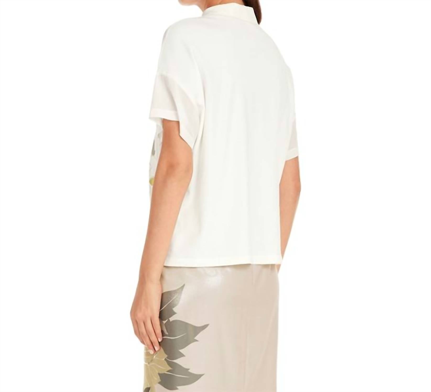 Marc Cain - Short Sleeve Floral Print Blouse
