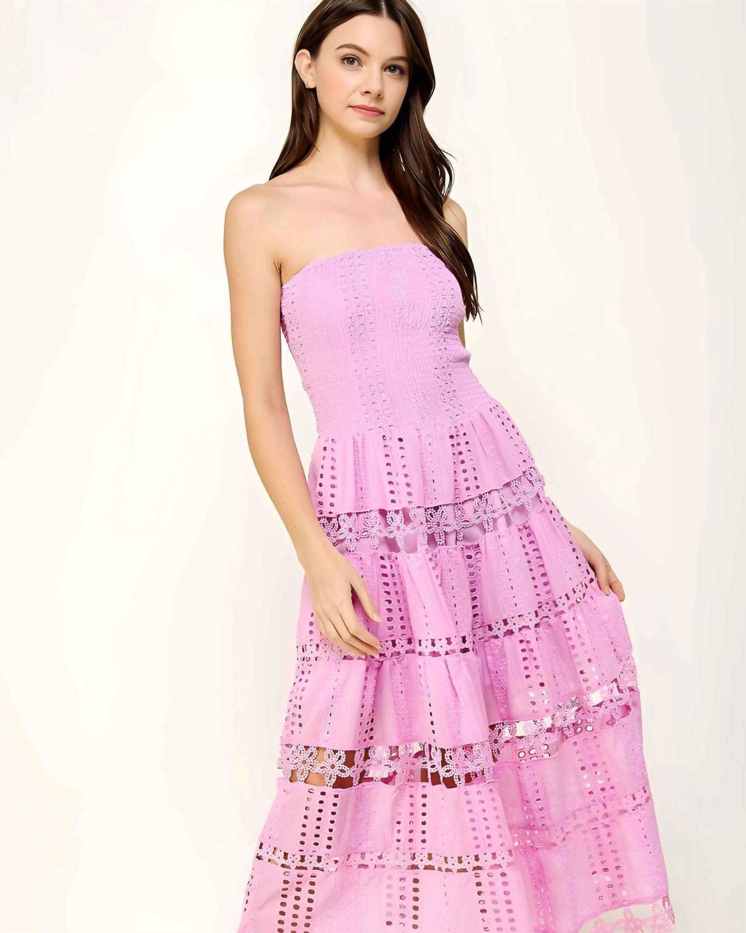 Strut & Bolt - Lena Eyelet Midi Dress
