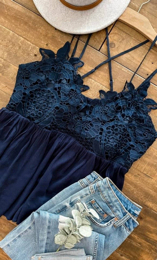 Blakeley - Lace Babydoll Swing Tank Top