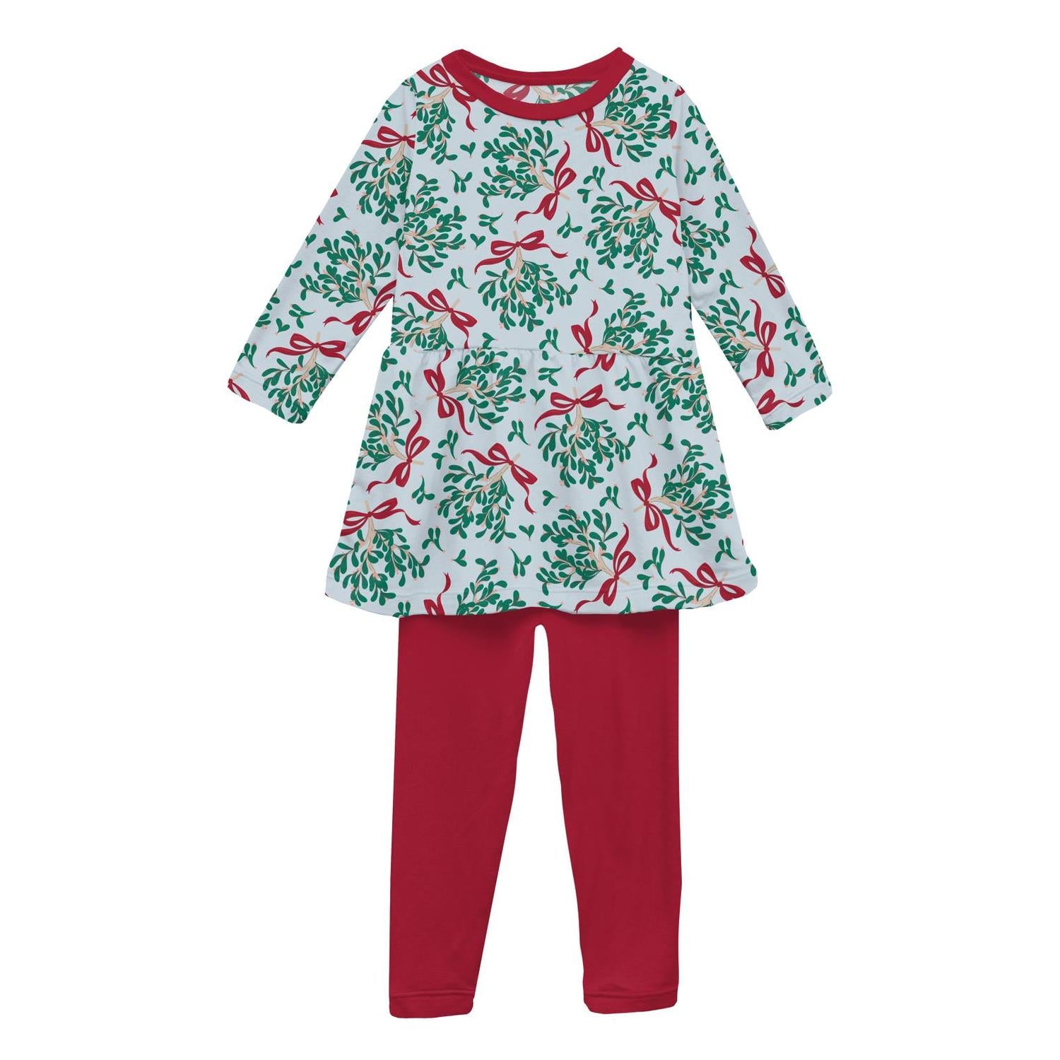 Kickee - Girls' Print Long Sleeve Playtime Set