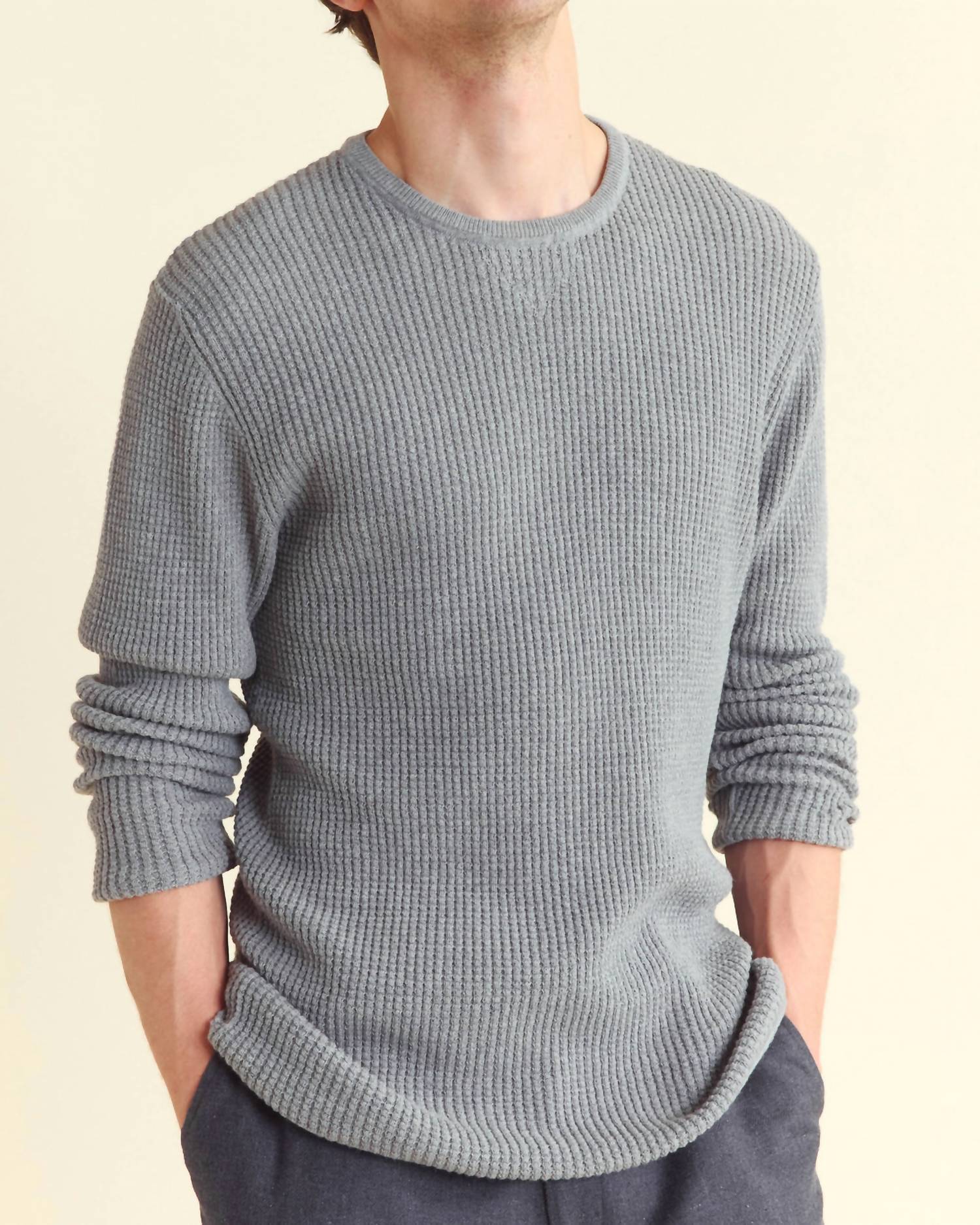 Billy Reid - Mini Waffle Crew Sweatshirt