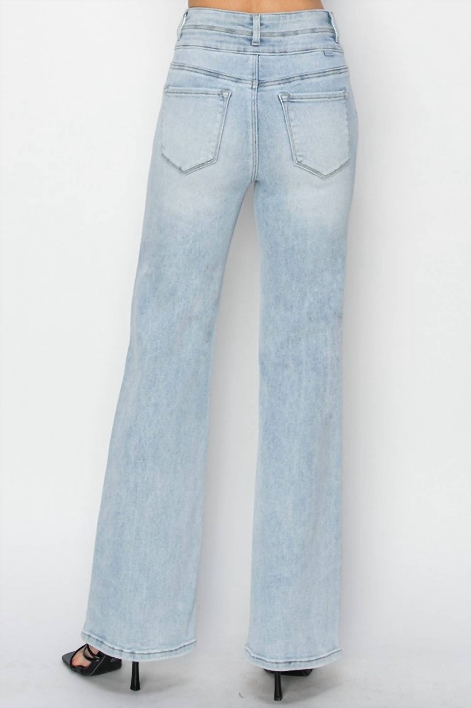 Risen - High Rise Ankle Straight Jeans