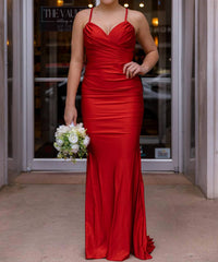 La Femme Women's Prom Dress in red - women's dress