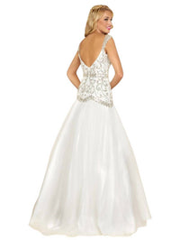 Mac Duggal - Beaded Bodice Fit and Flare Ball Gown