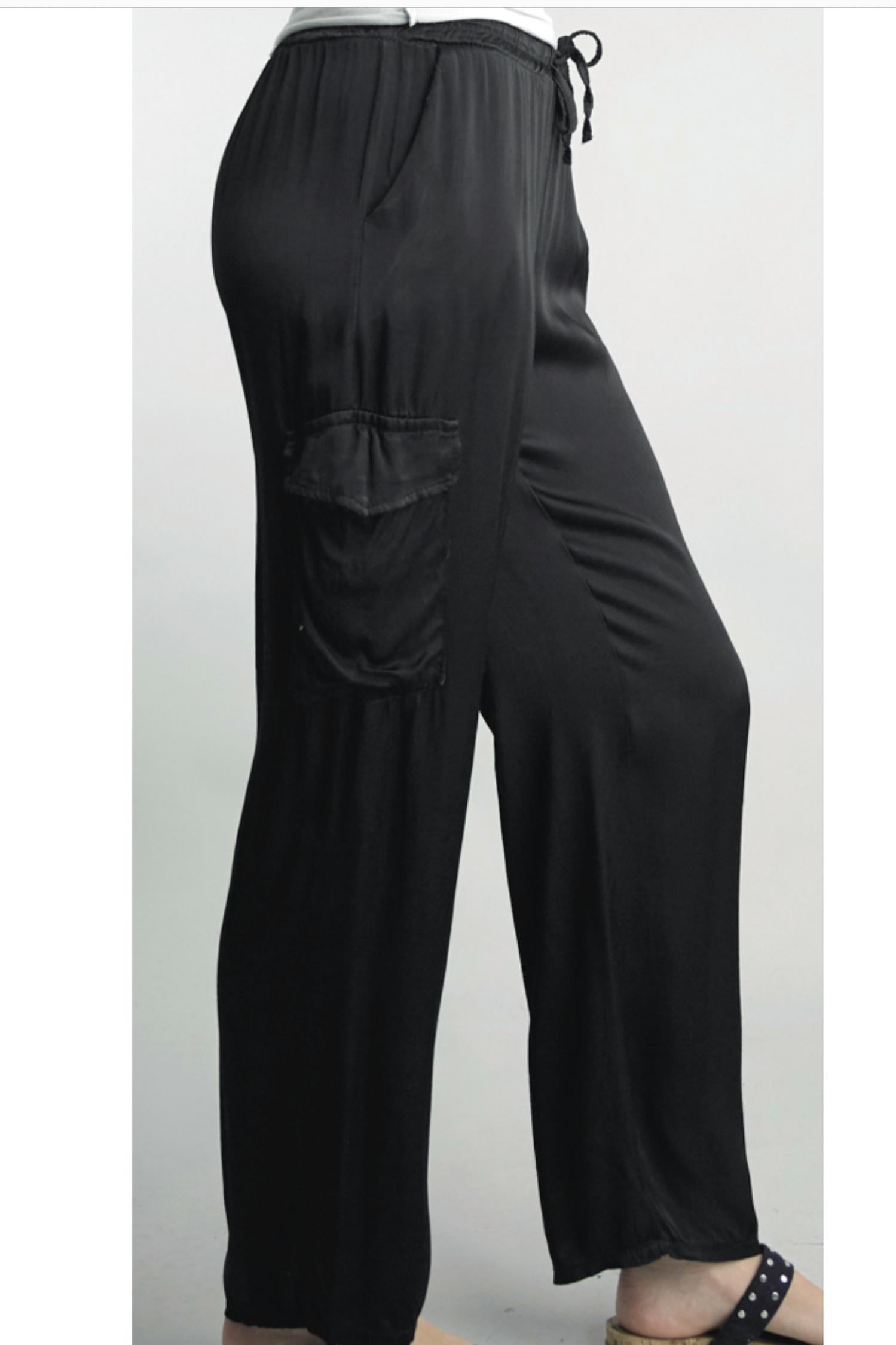 Tempo Paris - Satin Cargo Pants