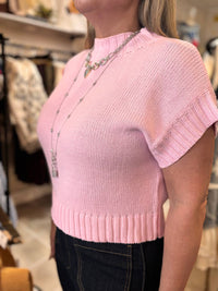Ee:Some - Shelly Cropped Sweater Tee