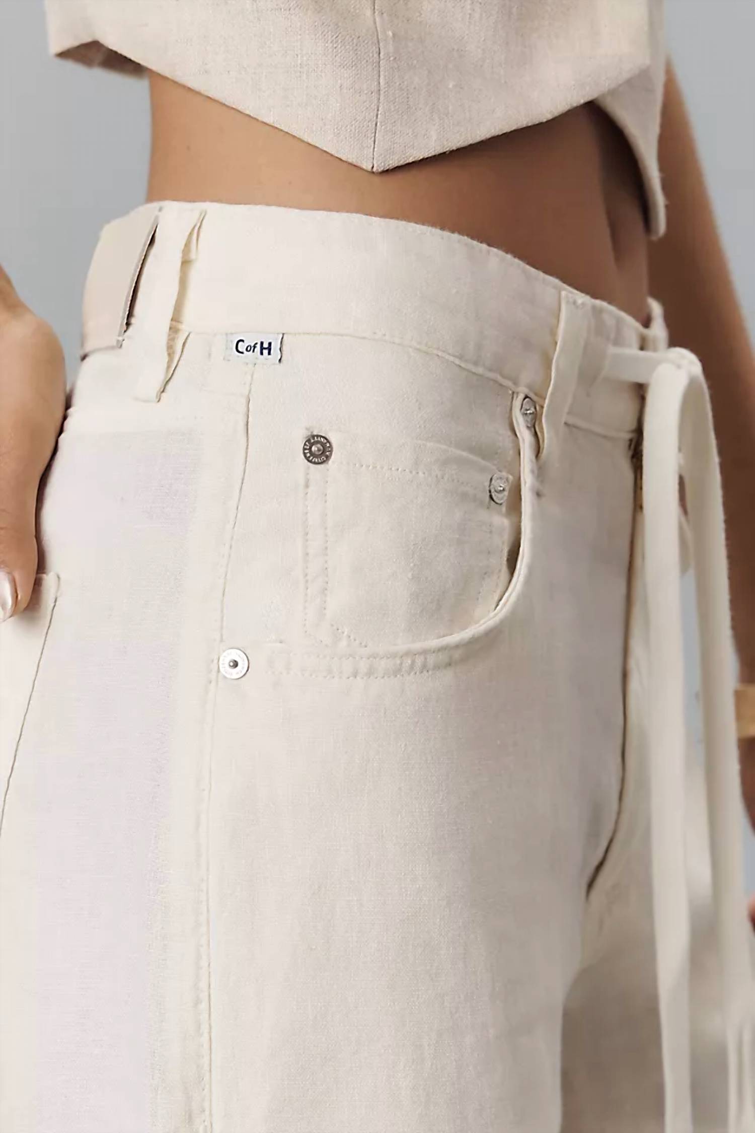 Citizens Of Humanity - BRYNN DRAWSTRING LINEN TROUSER