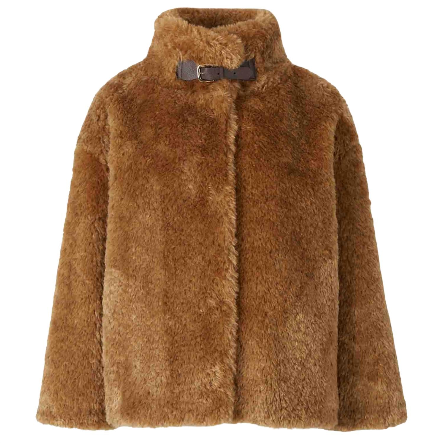 Herno - Buckle Detail Shearling Coat