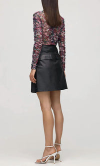MIDNIGHT FAUNA LONG SLEEVE TOP