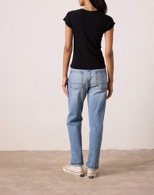 Nsf - Gia Fitted Scoop Neck Tee