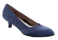 Beautifeel Women's Mystique Pumps in blue 3d scale suede - women's heels