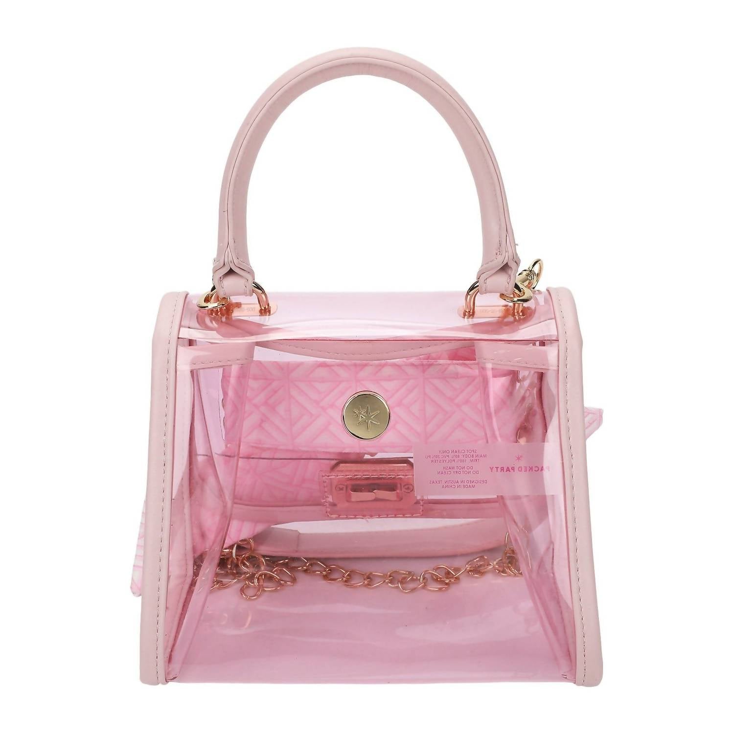 Packed Party - Women's Perfect Bow Clear Vinyl Mini Handbag