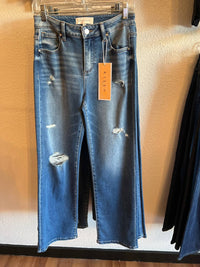 Risen - Women's High Rise Ankle Straight Jeans