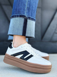 Let'S See Style - Women's Chunky Platform Low Top Sneakers