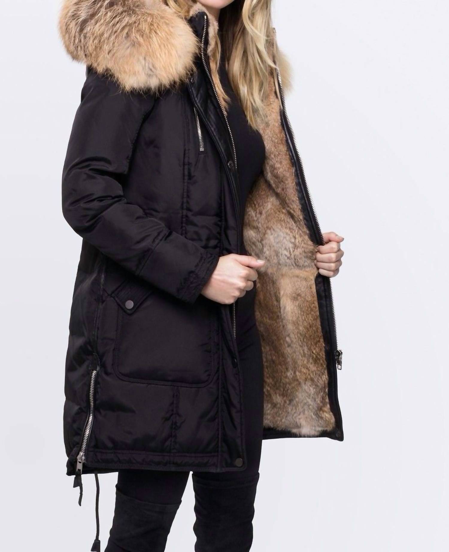 Nicole Benisti - Belleville Fox Fur Parka Coat Jacket